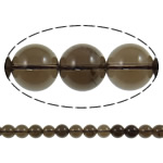 Natürliche Rauchquarz Perlen, rund, verschiedene Größen vorhanden, Bohrung:ca. 1.5mm, Länge:ca. 15.7 ZollInch, 20SträngeStrang/Menge, verkauft von Menge