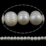 Perlas Patata Freshwater, Perlas cultivadas de agua dulce, natural, Blanco, Grado A, 8-9mm, agujero:aproximado 0.8mm, Vendido para aproximado 15.3 Inch Sarta
