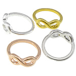 Zinc Alloy Finger Ring Infinity plated mixed colors nickel lead & cadmium free 7mm US Ring Sold By Lot