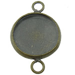 Brass, Flat Round, antique bronze color plated, 1/1 loop, lead & cadmium free, 14x22mm, Hole:Approx 3mm, Inner Diameter:Approx 12mm, 300PCs/Lot, Sold By Lot