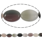 Rainbow Quartz Perla, Oval, prirodan, 10x14x5mm, Rupa:Približno 1mm, Dužina 15.5 inčni, 5pramenovi/Lot, Prodano By Lot