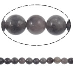 Natürliche Amethyst Perlen, Grauer Quarz, rund, 8mm, Bohrung:ca. 1.5mm, Länge ca. 15.6 ZollInch, 10SträngeStrang/Menge, ca. 49PCs/Strang, verkauft von Menge