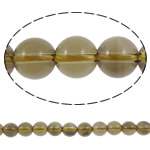 Natürliche Rauchquarz Perlen, rund, 10mm, Bohrung:ca. 2mm, Länge:16 ZollInch, 5SträngeStrang/Menge, verkauft von Menge