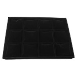 Velveteen Titta Display, med Kartong, Rektangel, svart, 355x240x45mm, 5PC/Bag, Säljs av Bag