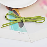Μαλλί Cord, Velveteen Cord, αλυσίδα σχοινί, πράσινος, 3mm, Μήκος Περίπου 1 m, 100Σκέλη/Παρτίδα, Sold Με Παρτίδα