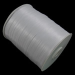 Satin Ribbon, white, 0.35cm, Length:Approx 4350 Yard, 5PCs/Lot, Sold By Lot