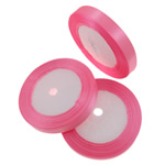 Satin Ribbon, pink, 1.3cm, Length:1250 Yard, 50PCs/Lot, Sold By Lot