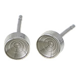Stainless Steel Earring Stud Component, original color, 4.5x13mm, 0.8mm, Inner Diameter:Approx 4mm, 500Pairs/Lot, Sold By Lot