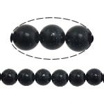 Natural Blue Goldstone Beads, Round, 6.50mm, Hole:Approx 1mm, Approx 65PCs/Strand, Sold Per Approx 15.5 Inch Strand