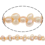 Cultured Baroque Freshwater Pearl Beads, natural, pink, 9-10mm, Hole:Approx 0.8mm, Sold Per 15.3 Inch Strand