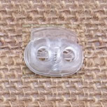 Bouchon en plastique du ressort, transparent, 24x21mm, Trou:Environ 5mm, 300PC/lot, Vendu par lot