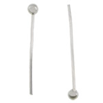 Brass Ball Head Pin platinum color plated nickel lead & cadmium free 0.5mm Sold By Bag