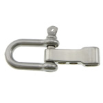 Stainless Steel Screw Pin Shackle, original color, 57.5x29x8mm, 5mm, Hole:Approx 7x5mm, 10Sets/Lot, Sold By Lot