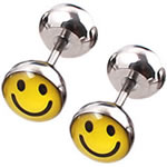 Stainless Steel Ear Piercing Jewelry 316L Stainless Steel with Resin original color Sold By Lot