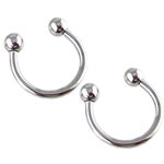 Stainless Steel Circular Barbell, 316L Stainless Steel, original color, 1.60x4x12mm, 60Pairs/Lot, Sold By Lot