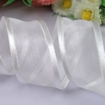 Köntös Ribbon, fehér, 25mm, Hossz 125 Yard, 25PC-k/Lot, 5PC-k/PC, Által értékesített Lot