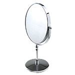Zinc Alloy Cosmetic Mirror Glass with Zinc Alloy platinum color plated Sold By Lot