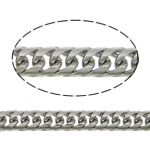 Stainless Steel Curb Chain twist oval chain original color Length 100 m Sold By Lot