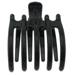 Πλαστική ύλη Hair Claw Clip, μαύρος, 83x65mm, 50PCs/Παρτίδα, Sold Με Παρτίδα