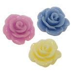 Resin Jewelry Beads, Flower, mixed colors, 10x10x6mm, Hole:Approx 1.2mm, 500PCs/Bag, Sold By Bag