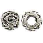 Tibetan Style Hollow Beads, Drum, antique silver color plated, without troll, nickel, lead & cadmium free, 9x11mm, Hole:Approx 5mm, 200PCs/Lot, Sold By Lot