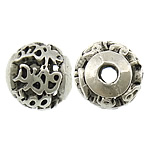 Zinc Alloy Hollow Beads Round antique silver color plated nickel lead & cadmium free 8mm Approx 3mm Sold By Lot