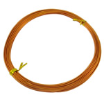 Aluminum Wire, electrophoresis, orange, 1mm, Length:Approx 100 m, 10PCs/Bag, Sold By Bag