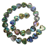 Abalone Shell Beads, Heart, nickel, lead & cadmium free, 12x12x4mm, Hole:Approx 1mm, Length:15.5 Inch, 5Strands/Lot, Sold By Lot