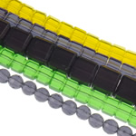 Grânulos de cristal, facetada, cores misturadas, 6-10mm, comprimento Aprox 14.5 inchaltura, vendido por kg