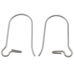 304 Stainless Steel Kidney Earwires, original color, 20x10x0.70mm, 1000Pairs/Bag, Sold By Bag