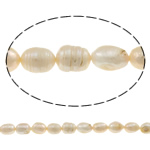 Perlas Arroz Freshwater, Perlas cultivadas de agua dulce, natural, Rosado, Grado A, 11-12mm, agujero:aproximado 0.8mm, Vendido para 15 Inch Sarta