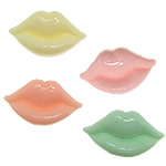 Resin Lip flat back mixed colors Sold By Lot