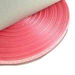 Satin Ribbon, with letter pattern & single-sided, pink, 9mm, Length:200 Yard, 40PCs/Lot, 5Yards/PC, Sold By Lot