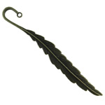 Tibetan Style Bookmark, Feather, antique bronze color plated, nickel, lead & cadmium free, 117mm, Hole:Approx 2mm, 40PCs/Bag, Sold By Bag