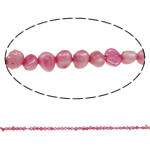 Cultured Baroque Freshwater Pearl Beads pink 3-4mm Approx 0.8mm Sold Per 14 Strand
