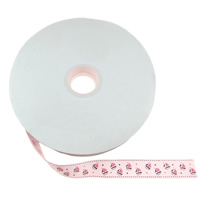 Grosgrain Ribbon, Flat Round, single-sided, pink, 25mm, Length:75 Yard, 15PCs/Lot, 5Yards/Strand, Sold By Lot