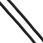 Kohud Cord, svart, nickel, bly och kadmium gratis, 1.80mm, 200m/Lot, Säljs av Lot