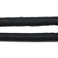 Kohud Cord, svart, nickel, bly och kadmium gratis, 2mm, 50m/Lot, Säljs av Lot