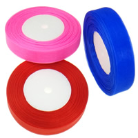 Organza Ribbon, mixed colors, 20mm, 10PCs/Lot, 45m/PC, Sold By Lot