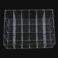 Fashion Jewelry Display, Plastic, Rectangle, translucent, white, 145.80x96x72.30mm, Sold By PC
