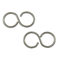 Stainless Steel Connector, 316 Stainless Steel, Infinity, 1/1 loop, original color, nickel, lead & cadmium free, 10x5x0.60mm, Hole:Approx 4mm, 2000PCs/Lot, Sold By Lot