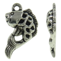 Zinc Alloy Animal Pendants Fish antique silver color plated nickel lead & cadmium free Approx 1mm Approx Sold By KG