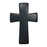 Turquoise Pendant Cross black Approx 1mm Sold By Lot