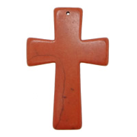 Turquoise Pendant Cross red Approx 1mm Sold By Lot