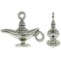 Zinc Alloy Tool Pendants Teapot antique silver color plated nickel lead & cadmium free Approx 1.5mm Approx Sold By Lot