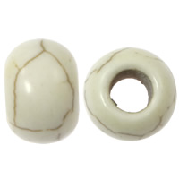 Turquoise Beads, Rondelle, beige, 14x8mm, Hole:Approx 6mm, 500PCs/Lot, Sold By Lot