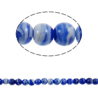 Plattierte Lampwork Perlen, rund, 12mm, Bohrung:ca. 1.5mm, 100PCs/Tasche, verkauft von Tasche