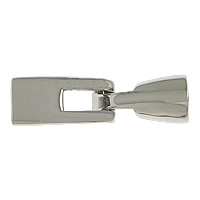 Stainless Steel Leather Cord Clasp, original color, 33x9x8mm, Hole:Approx 6mm, 10PCs/Lot, Sold By Lot