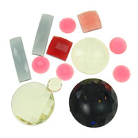 Imitation Crystal Resin Cabochon, mixed, 8-26.5mm, Approx 1000PCs/KG, Sold By KG