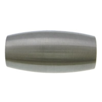 Edelstahl Magnetverschluss, oval, gebürstet, originale Farbe, 21x10mm, Bohrung:ca. 6mm, 50PCs/Menge, verkauft von Menge